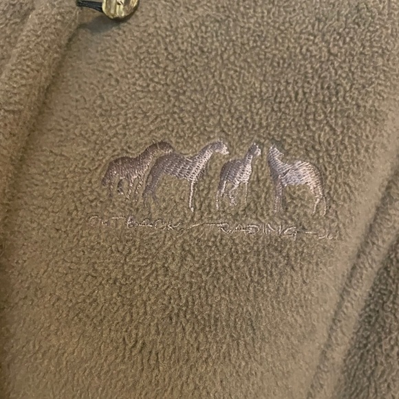 Outback Trading Company Mountain‎ Ponies Jacket Button Up Coat Size Small Fleece - Picture 5 of 8